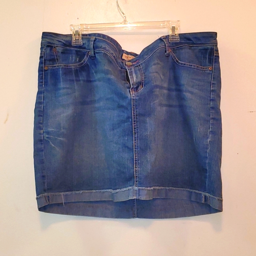 Blue Jean Mini Skirt